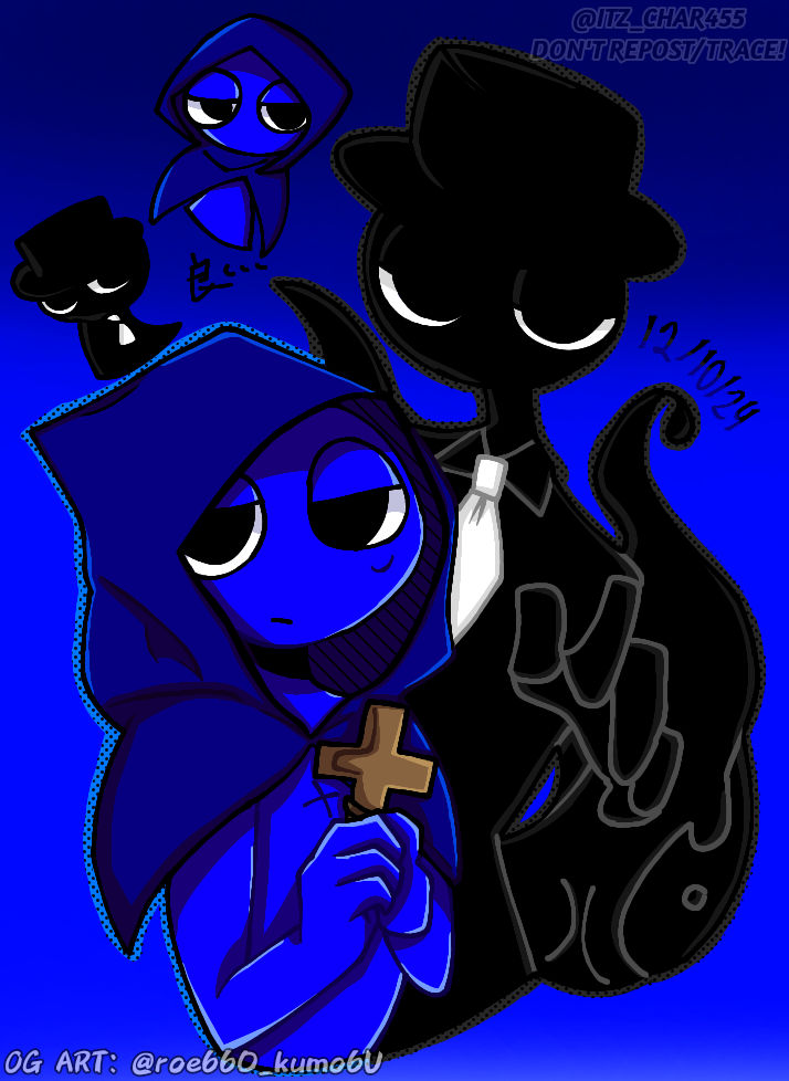 Jevin and Black (Sprunki fanart) by Charmagnemansayon199 on DeviantArt