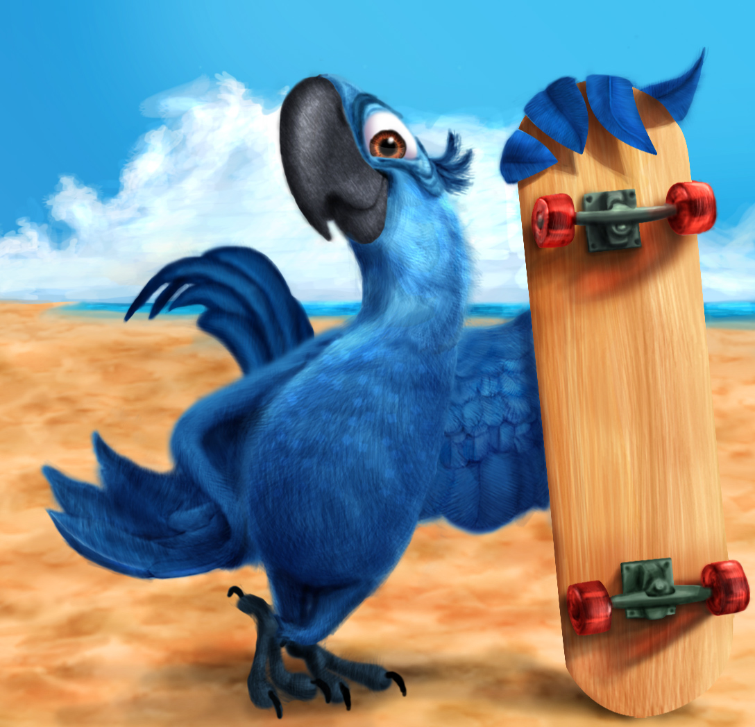 Blu Rio Render Deviantart Rio Blu Painting by veeboy2 on DeviantArt