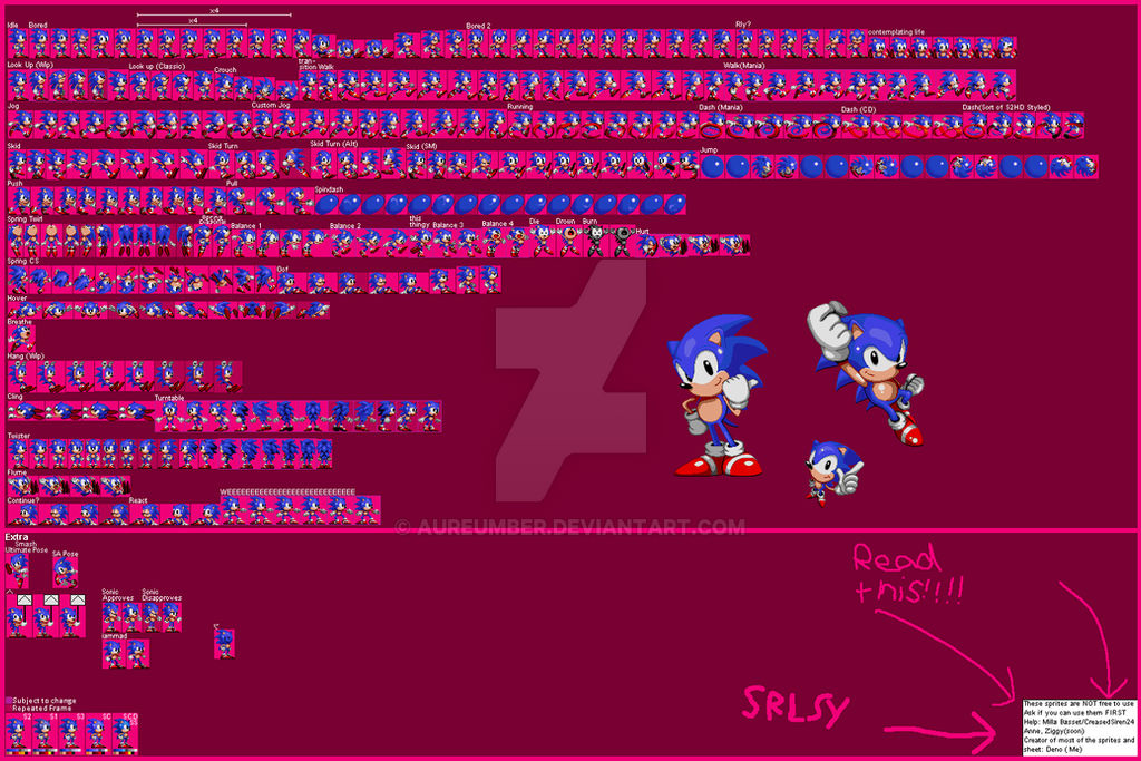 S2 Sonic Re-Design Sprite Sheet V1 by MarioYT21 on DeviantArt
