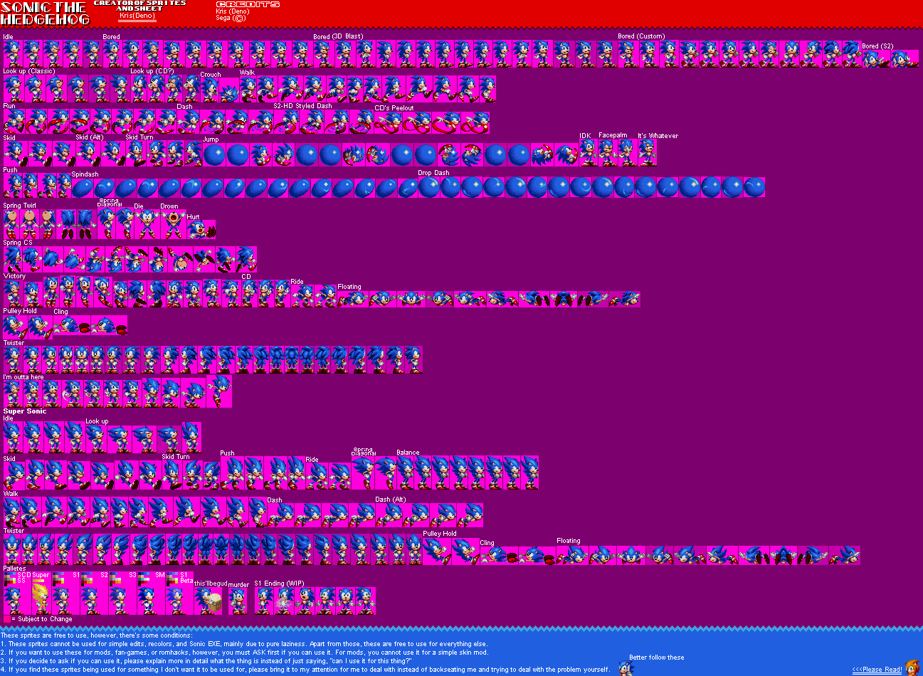 Steam Workshop::Sonic 1 Sprites Custom Sonic 3 Complete