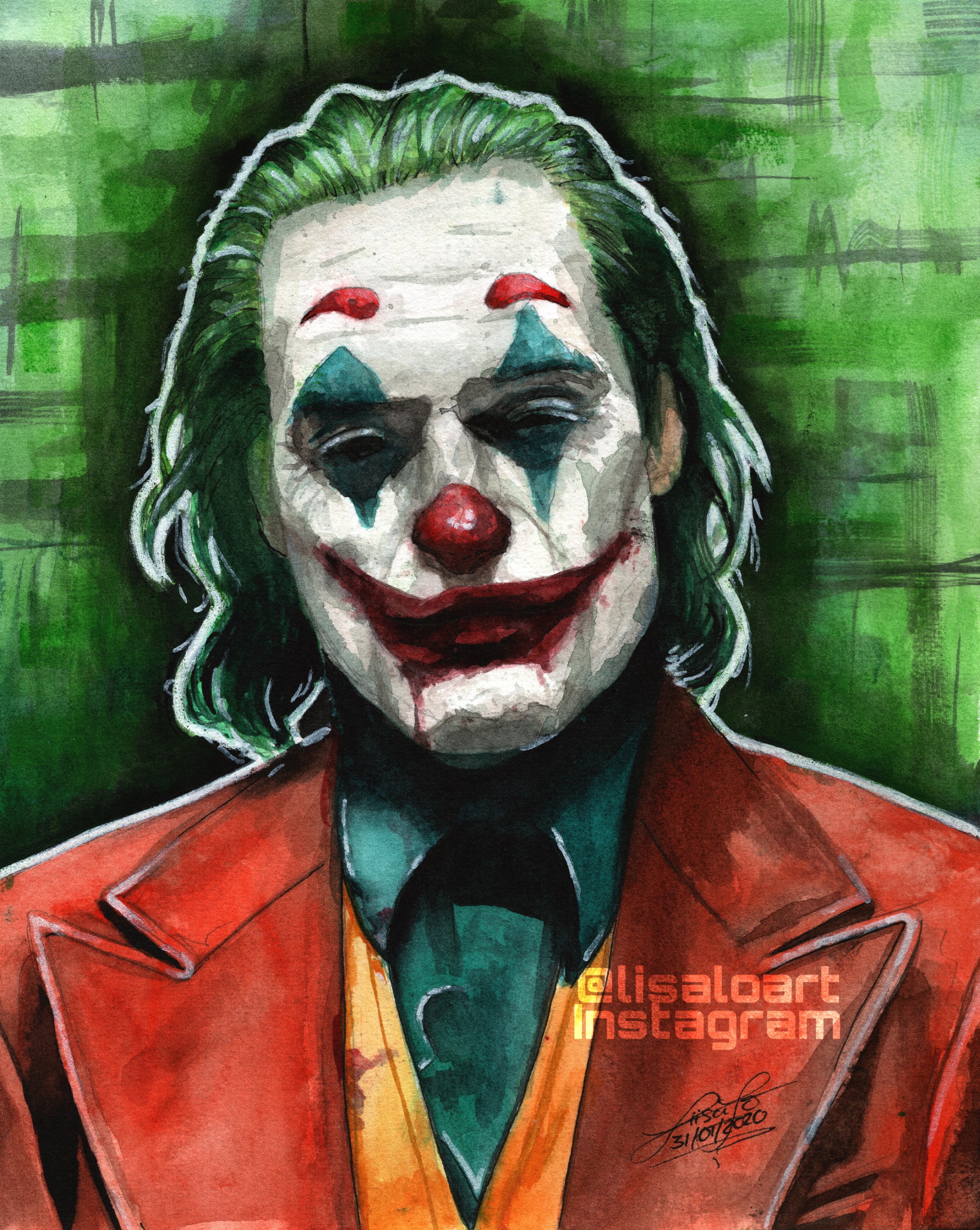 Joker // Joaquin Phoenix // @LISALOART by liisalo on DeviantArt