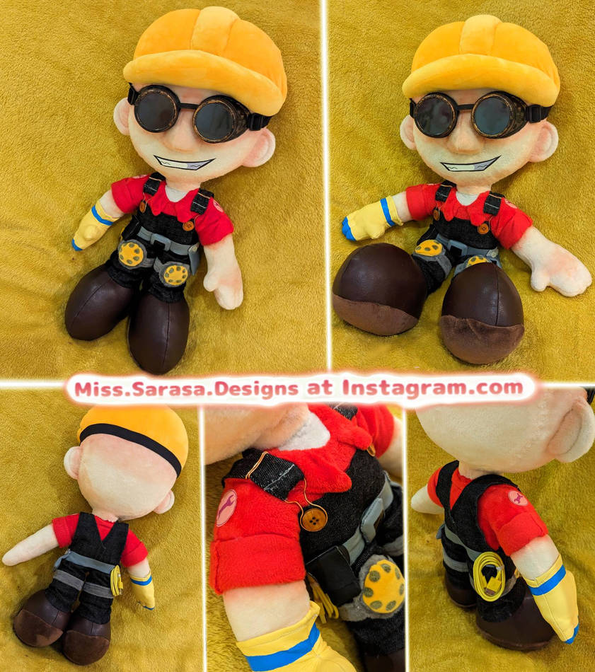 Commission: Medium sized Engineer Plush Doll by Miss-Sarasa-Designs on ...