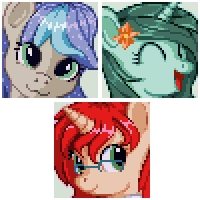 The many faces of some cheerful mares