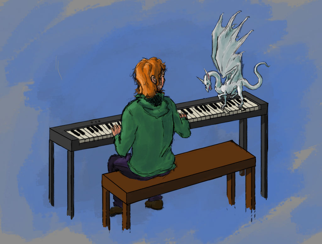 Piano Dragon by ThunderWolf3 on DeviantArt