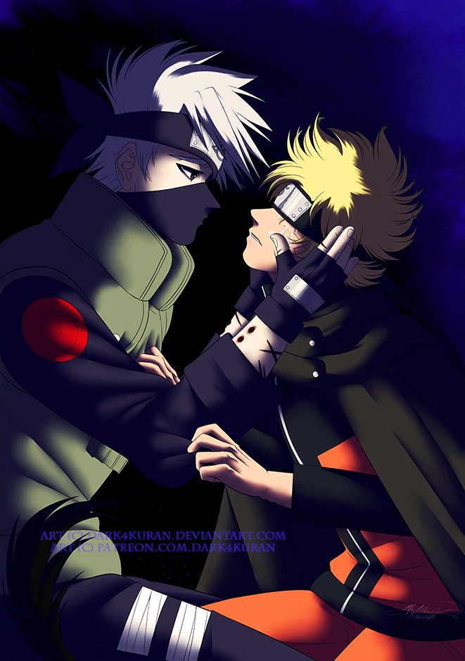 Naruto e Kakashi - Kakashi colorido by ADMUlielson on DeviantArt