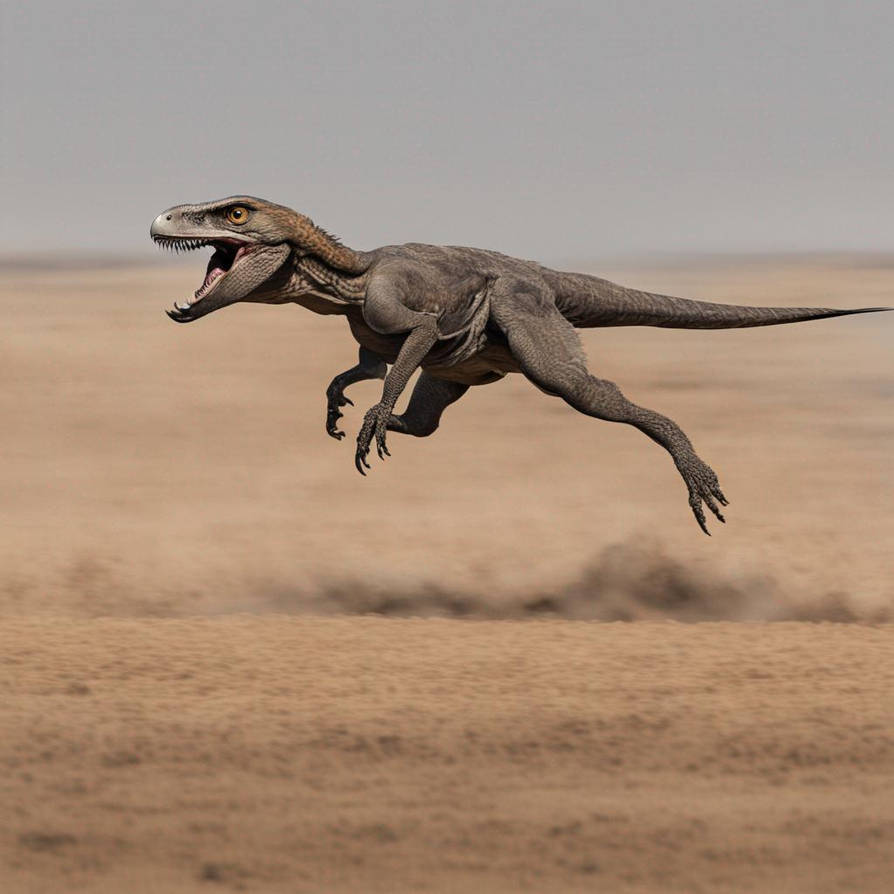 Plain Rapter Raptor Running Across A Plain by moveoutmyway4367 on DeviantArt