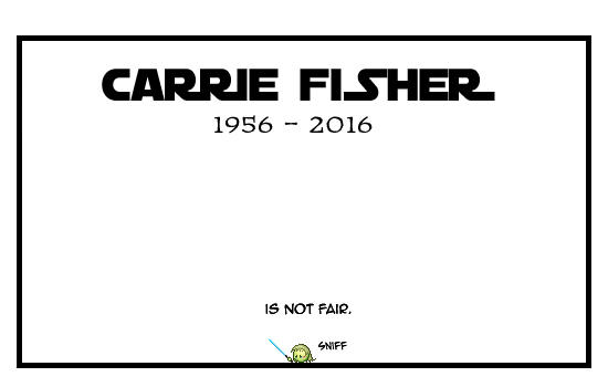 Goodbye Carrie Fisher