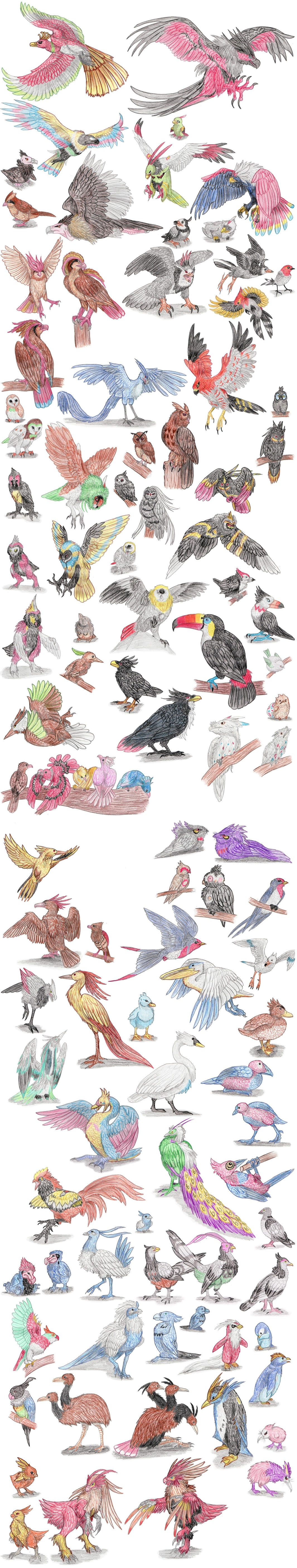Bird Pokemon by DragonlordRynn