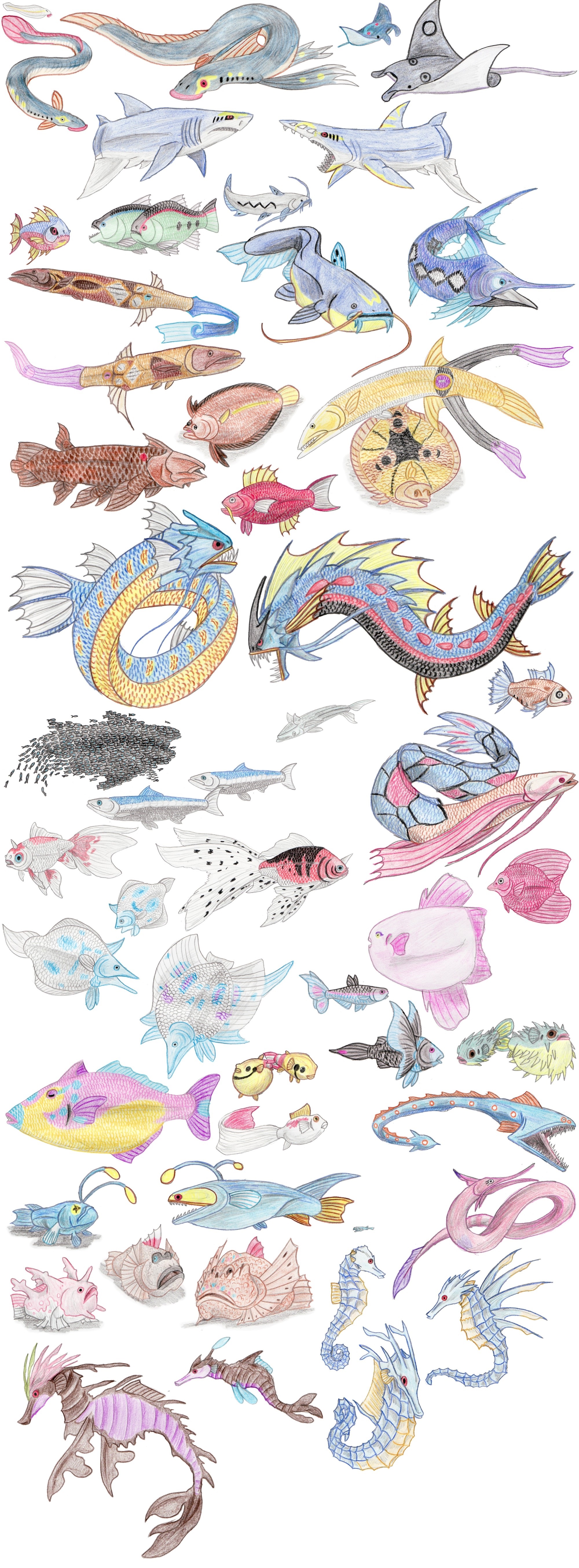 Fish Pokemon by DragonlordRynn