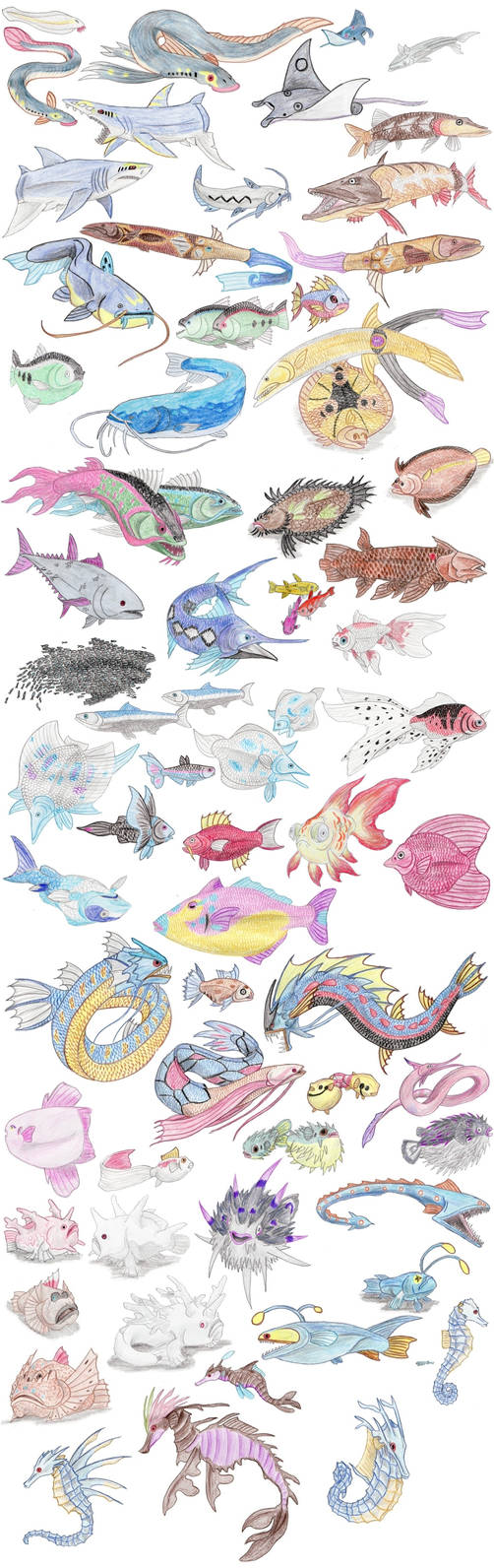 Fish Pokemon by DragonlordRynn on DeviantArt