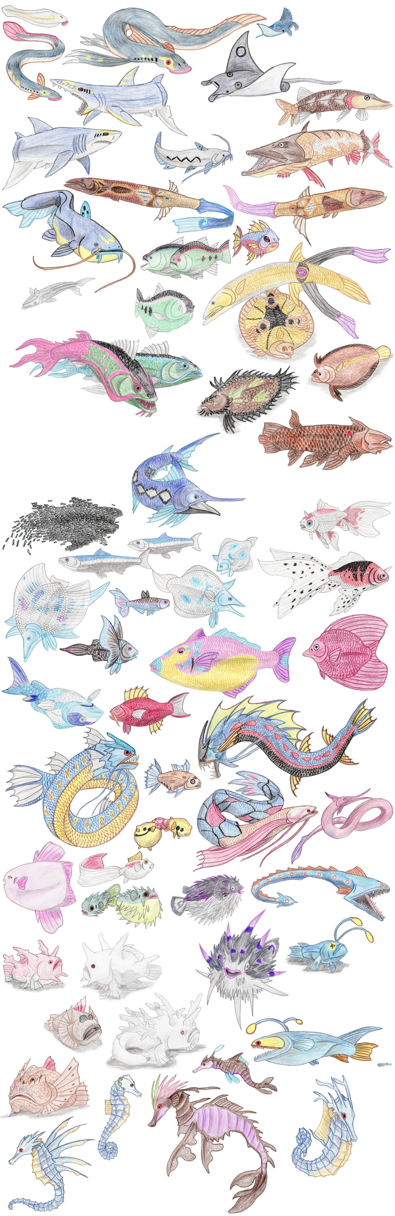 Fish Pokemon by DragonlordRynn on DeviantArt