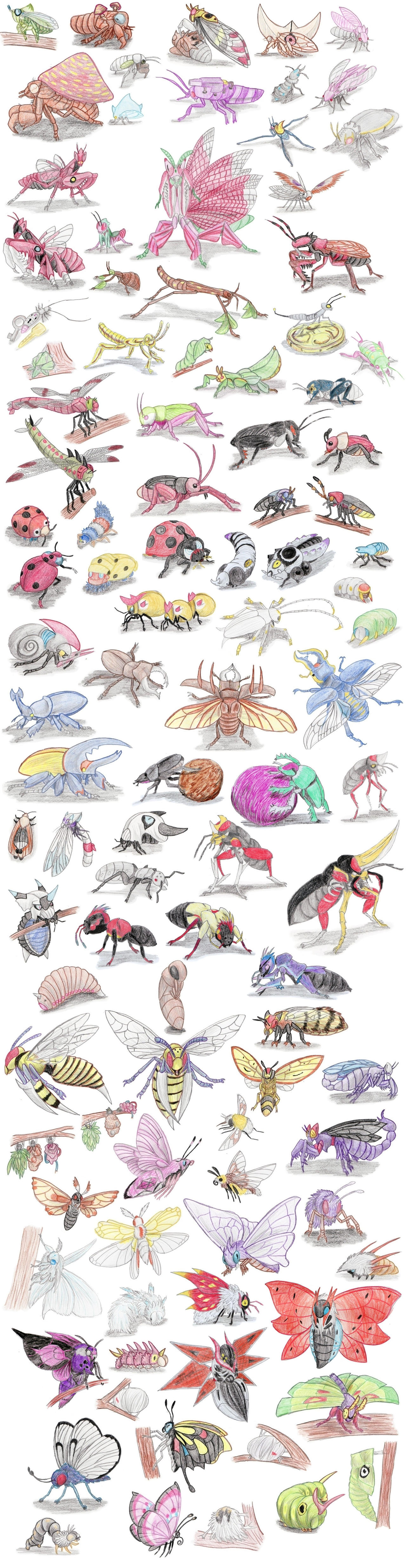 Insect Pokemon by DragonlordRynn on DeviantArt