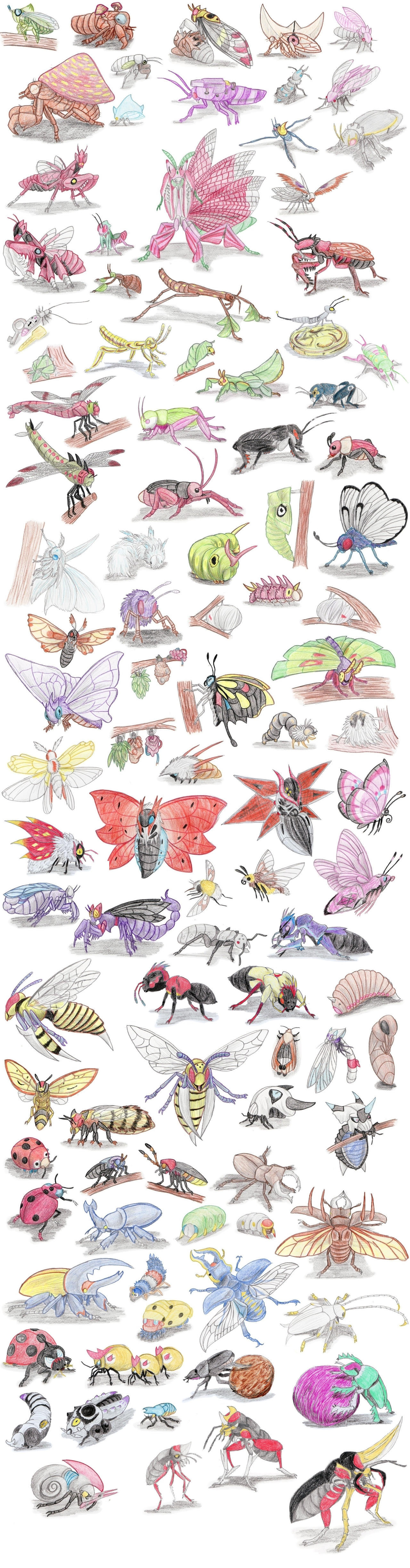 Insect Pokemon by DragonlordRynn on DeviantArt