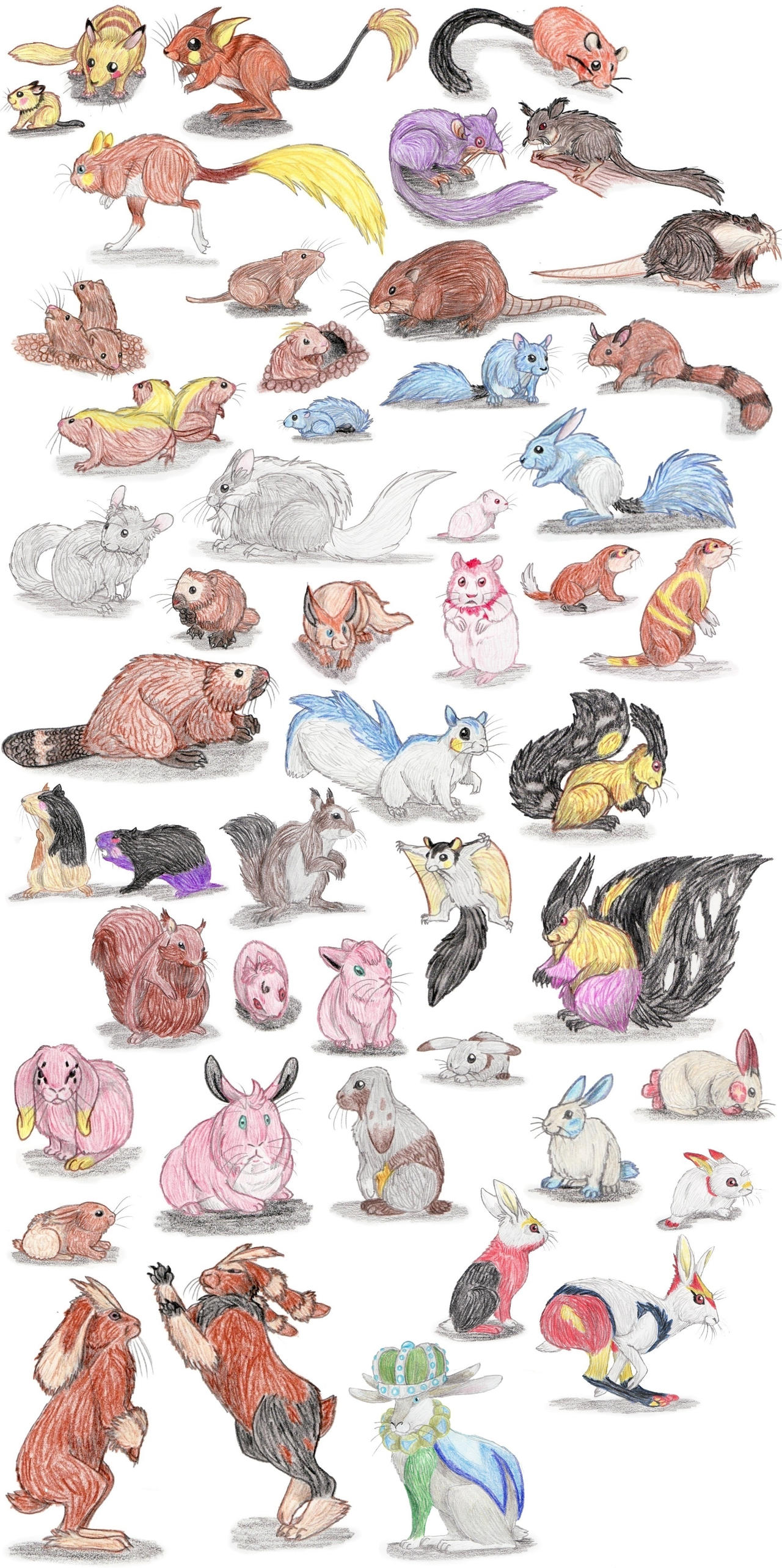 Rodent and Rabbit Pokemon by DragonlordRynn on DeviantArt