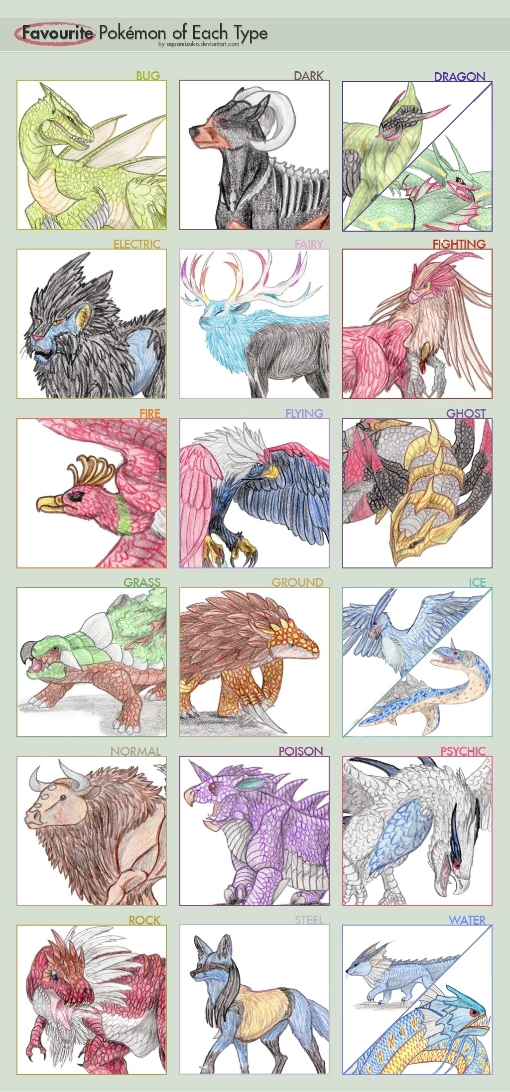 Pokemon] 38 types by Wergan on DeviantArt