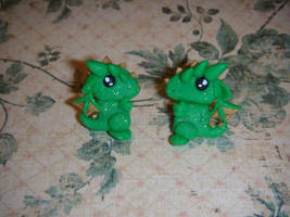 Green Dragon Earrings