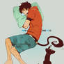 Ao no Exorcist - Rin sleep