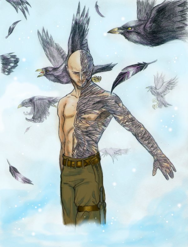 Bran the Raven colored