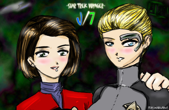 Voyager Janeway and Seven