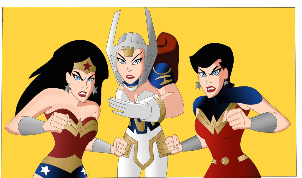 Rare! JUSTICE LEAGUE Cartoon Color TV Photo WARNER BROS ANIMATION Wonder  Woman