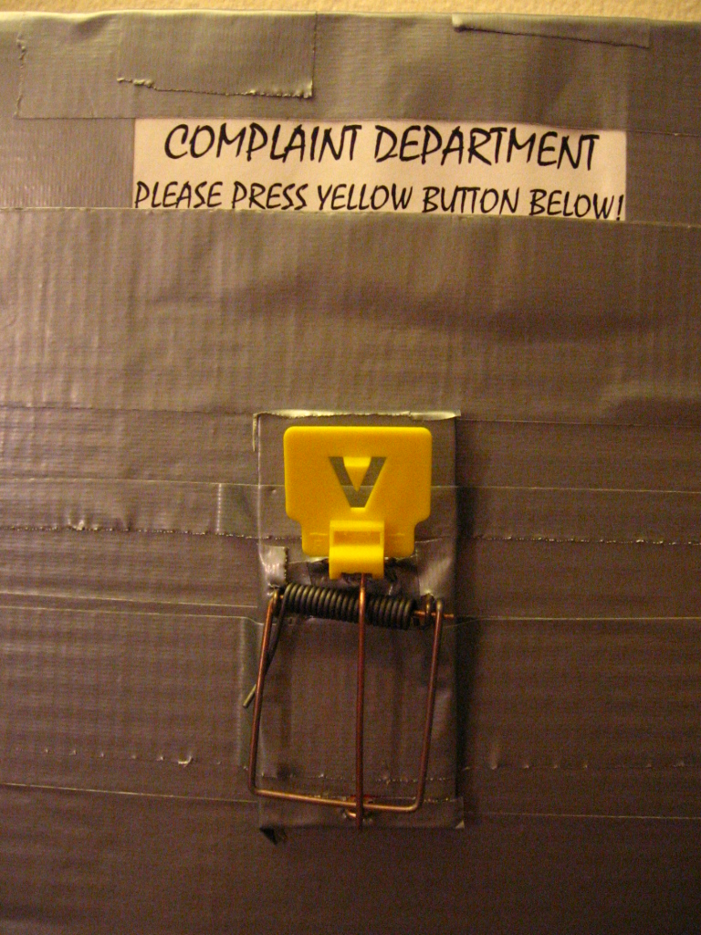 Complaint department