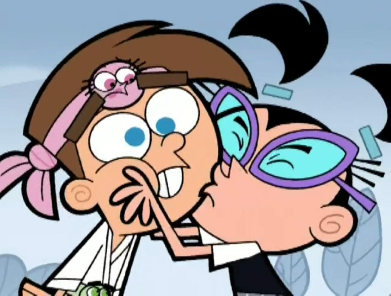 Timmy X Ruby Tootie kissing Timmy in Kung Timmy by SpaceJam12 on DeviantArt