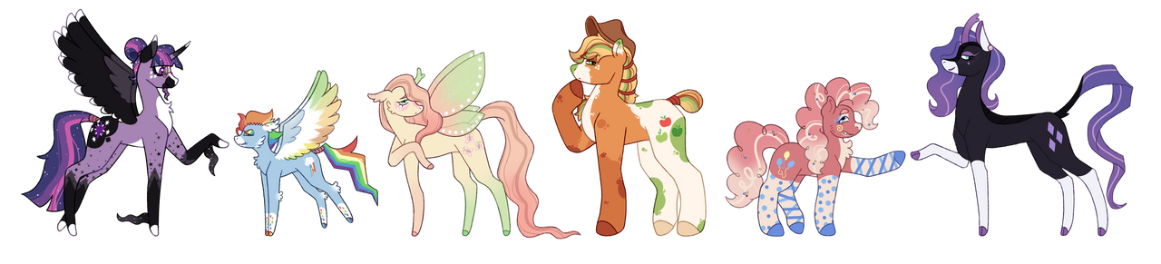 Mlp Restyle Mlp redesigns by Cl0wnJ0kes on DeviantArt