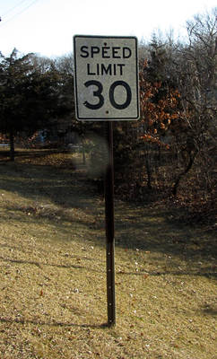 Sign Speed Limit 30