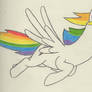 Rainbow Dash (Partly Colored)