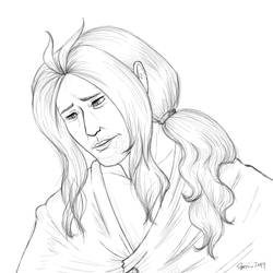 sad!Ardyn and his long glorious hair