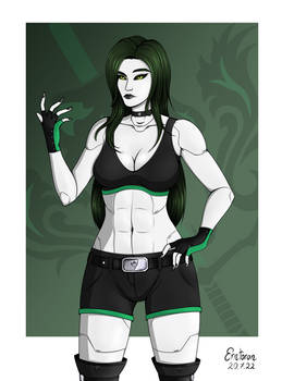 Nyssa the Emerald Queen Clothed