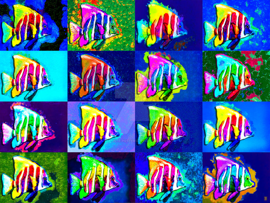 Tropical Fish - Collage 16HappyFish-2 by Baptiste-Posters on DeviantArt