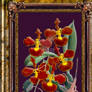 Vintage Orchid Antique Design Onyx Marble