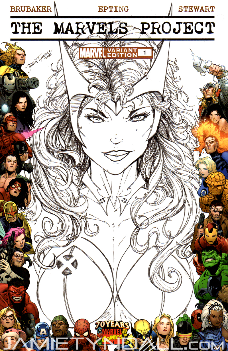 Scarlet Witch - sketch cover commission