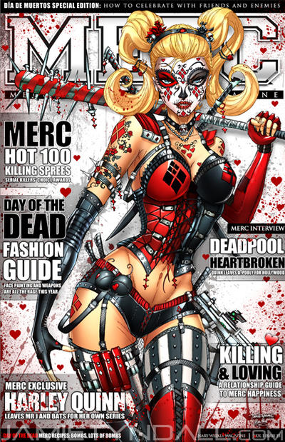 Day of the Dead Harley Quinn on Merc Magazine