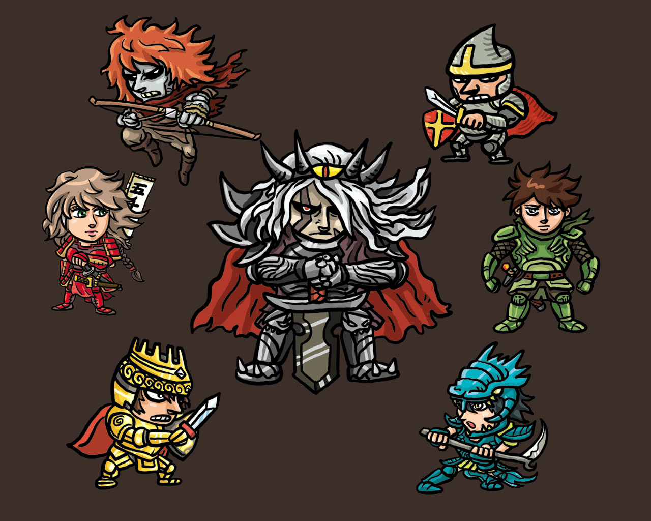 RPG characters by blackfeathers on DeviantArt