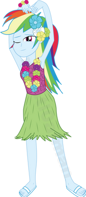 Luau Rainbow Dash