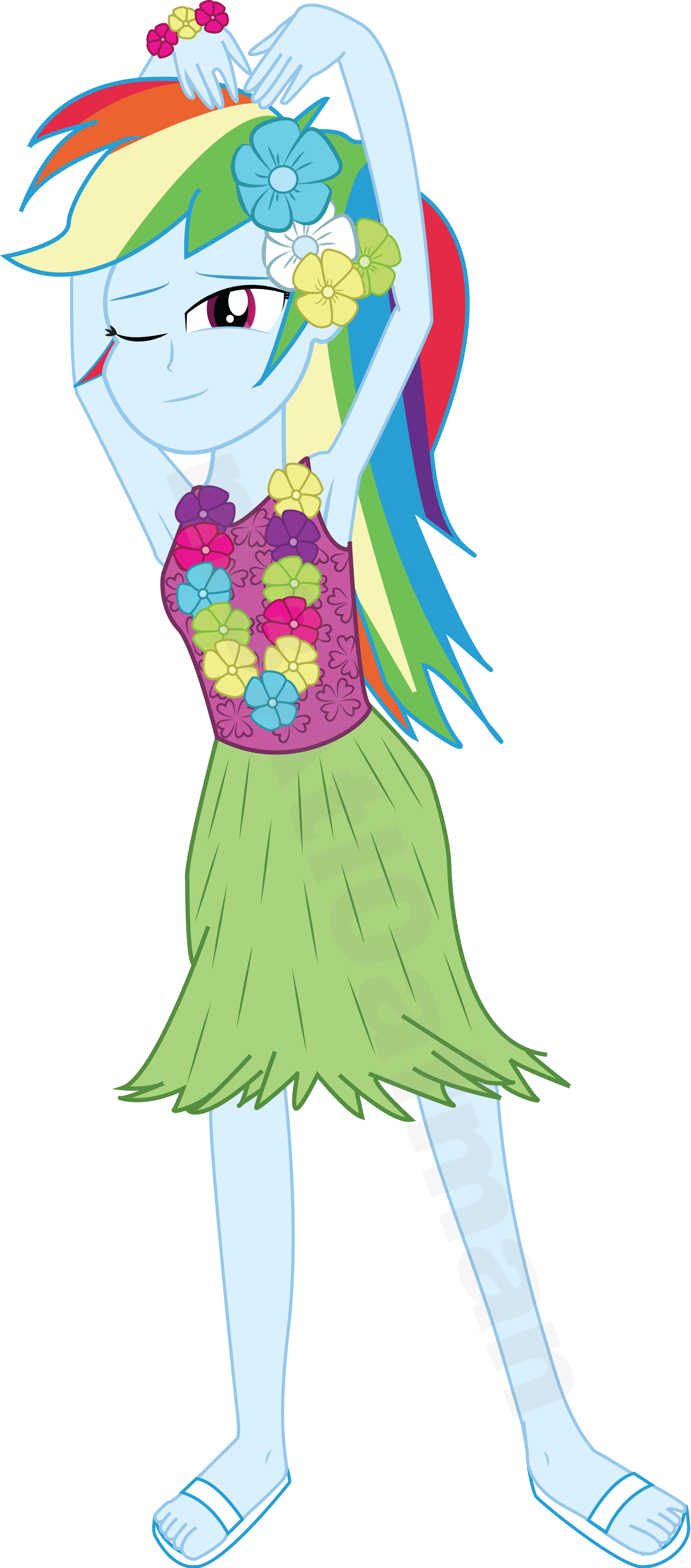 Luau Rainbow Dash