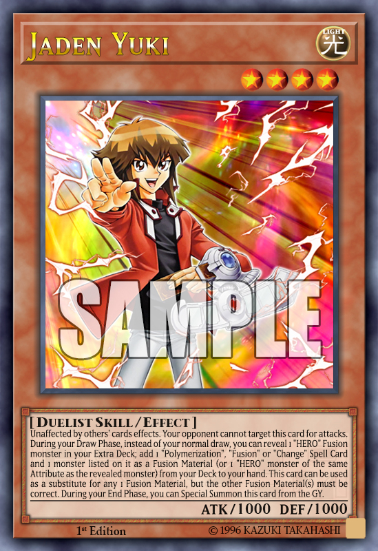 yugioh cards jaden yuki Complete Custom Deck for Yu-Gi-Oh! GX This complete 41 Jaden Yuki - Yugipedia