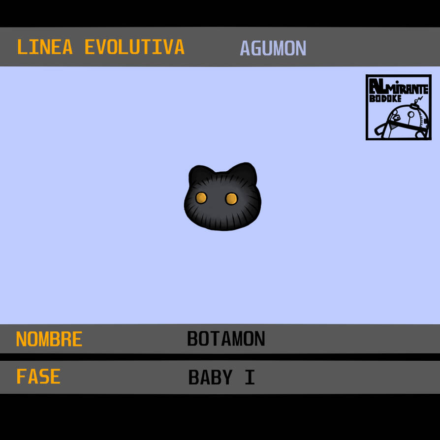 LINEA EVOLUTIVA AGUMON - BOTAMON by gomito669 on DeviantArt