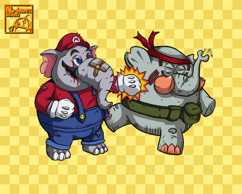 Mario Elephant Vs Tembo the Badass Elephant