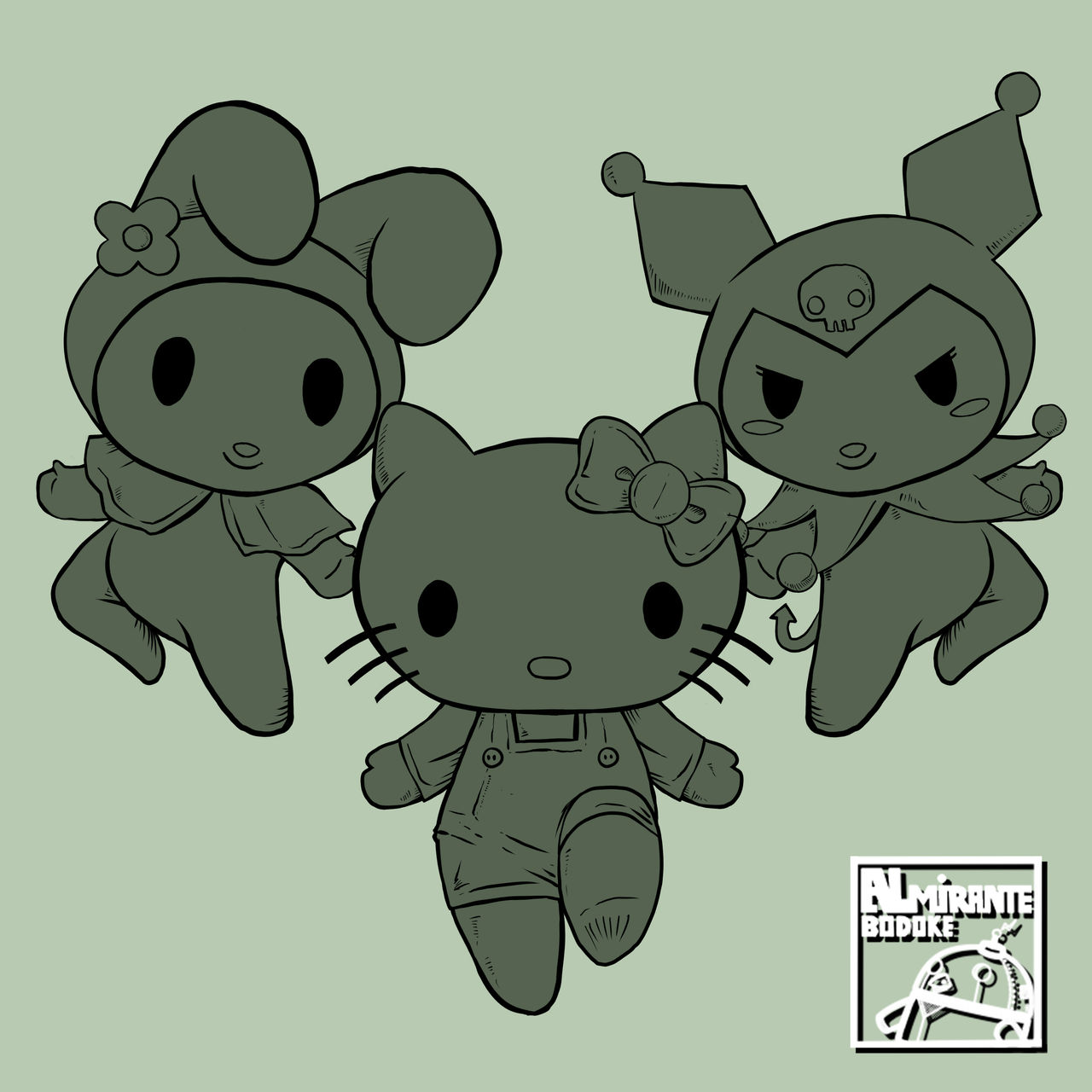 Hello Kitty Kuromi My Melody Wip By Almirantebodoke On Deviantart Hello Kitty Kuromi My Melody Wip By Almirantebodoke On Deviantart