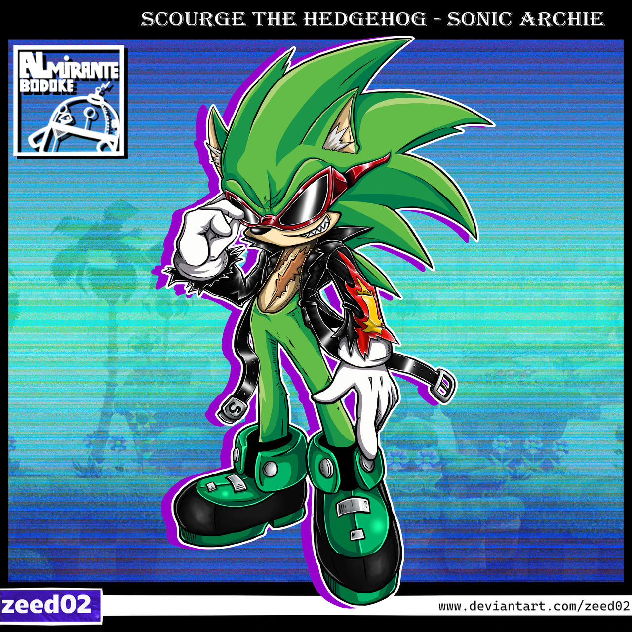 Scourge the hedgehog - sonic archie - zeed02 by AlmiranteBodoke on ...