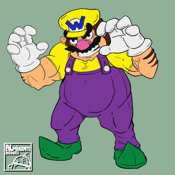 Wario from Mario Series FLATCOLOR