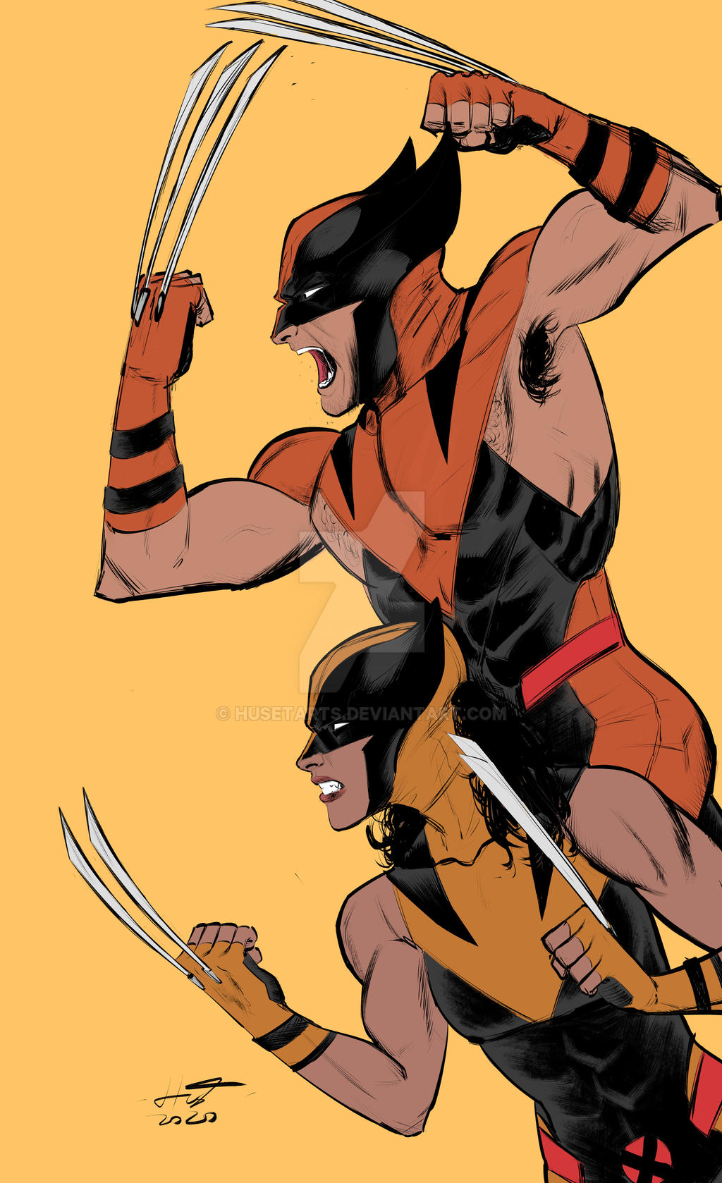 Two Wolverines Wolverines by HusetArts on DeviantArt