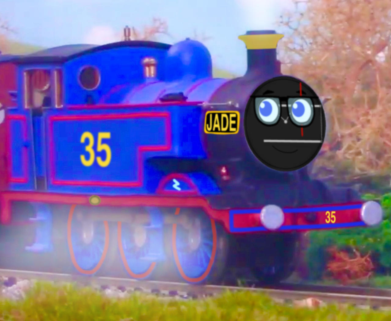 Jade Engine Jade The Blue Tank Engine by QuangTheRabbit on DeviantArt
