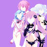 Nepgear, Uni, Rom, Ram - Neptunia Hyperdimension