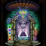Alien alchemist burner's psychedelic dream temple
