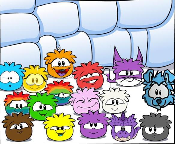 Igloo Full of puffles! by Dandelion2468 on DeviantArt