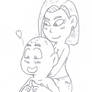 In Jeans - Krillin and Android18